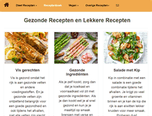 Tablet Screenshot of gezonde-recepten.nl